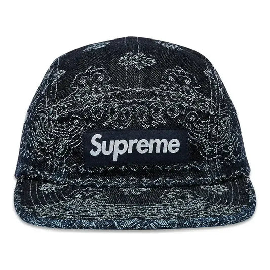 Supreme Bandana Jacquard Denim Camp Cap 'Indigo' SS25H86-INDIGO