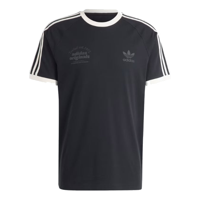 adidas Originals Sport Graphic Cali Tee Asia Sizing 'Black White' IS1413