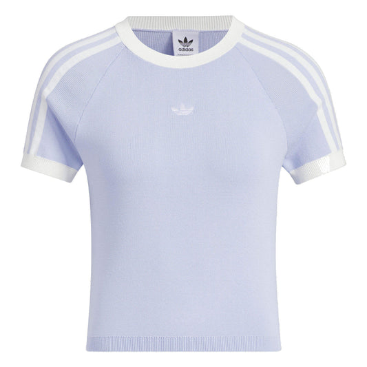 (WMNS) adidas originals Summer Knit T-Shirt Asia Sizing 'Purple White' JI7050