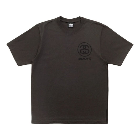 Stussy Link Sports Pigment Dyed T-Shirt 'Faded Black' 1905191-BLAC