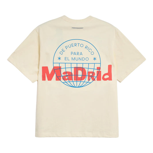 adidas x Bad Bunny DtMF Tour Merch Madrid T-Shirt 'Beige' KW8069