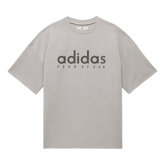 adidas x FEAR OF GOD ATHLETICS Oversized T-Shirt Asia Sizing 'Heather Grey' JZ4894