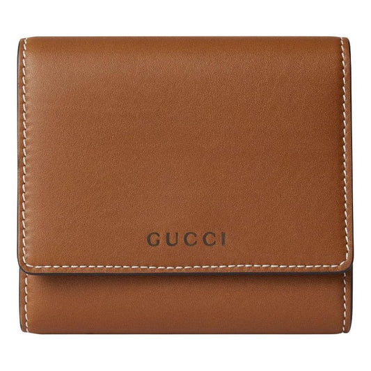 (WMNS) Gucci GG Emblem Medium Wallet 'Brown Leather' 826716-AAEV2-2751