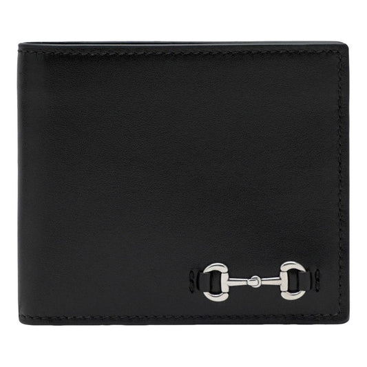 Gucci 25 Bi-Fold Wallet with Horsebit 'Black' 846950-AAFP1-1000