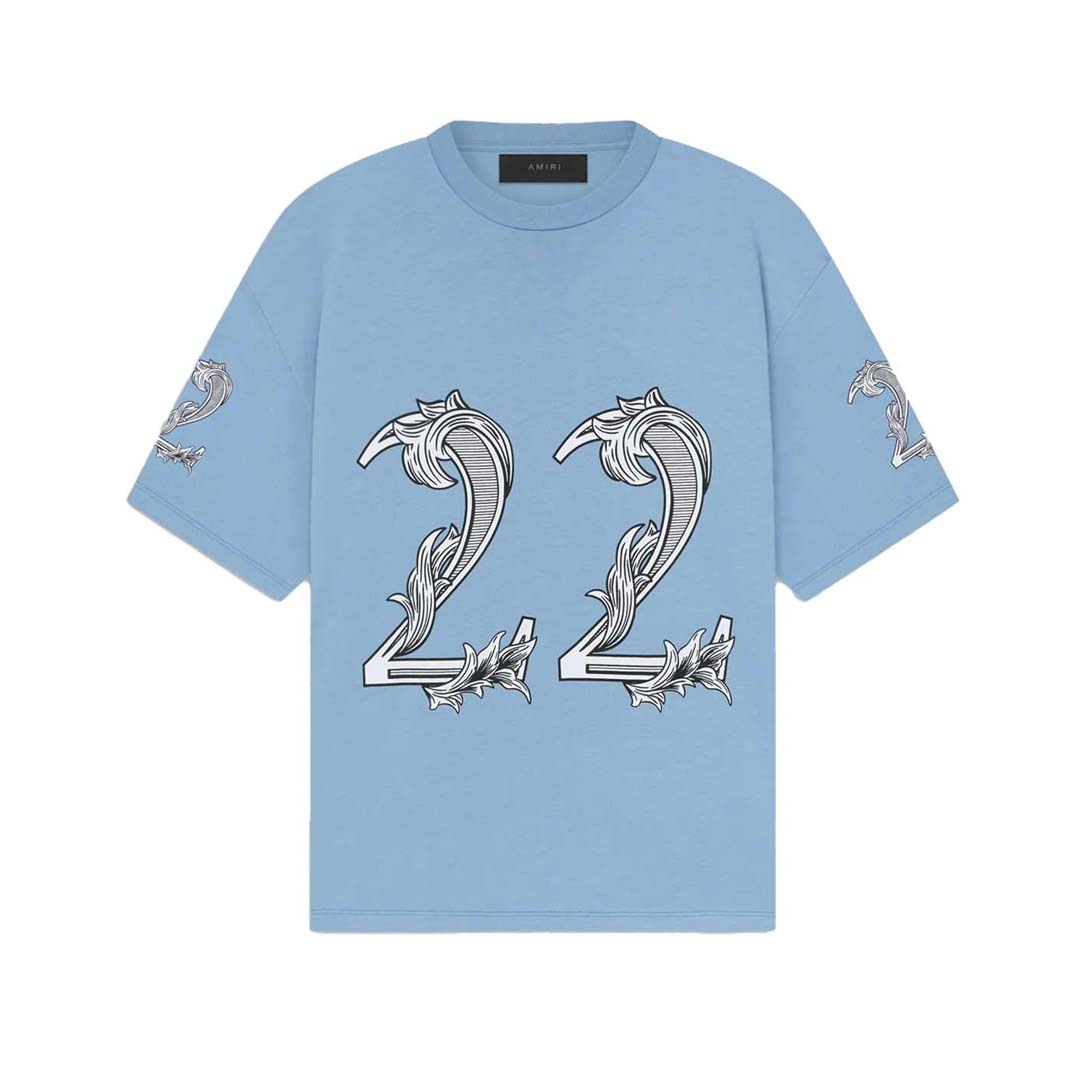 Amiri Oversized 22 Tee Ashley Blue