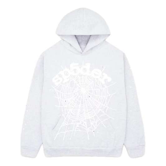 Sp5der OG Web Hoodie 'Heather Grey' SP5-OGWGRY-HD