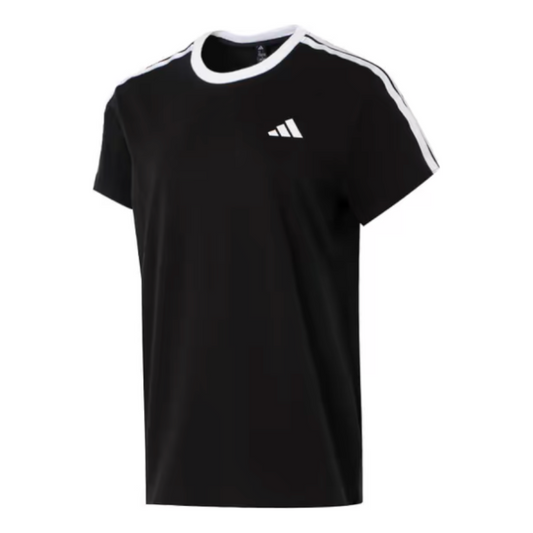 (WMNS) adidas Boyfriend T-Shirt Asia Sizing 'Black White' JY7612