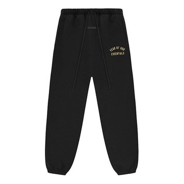Fear of God Essentials Curved Logo Sweatpants 'Black' 130BT242028F
