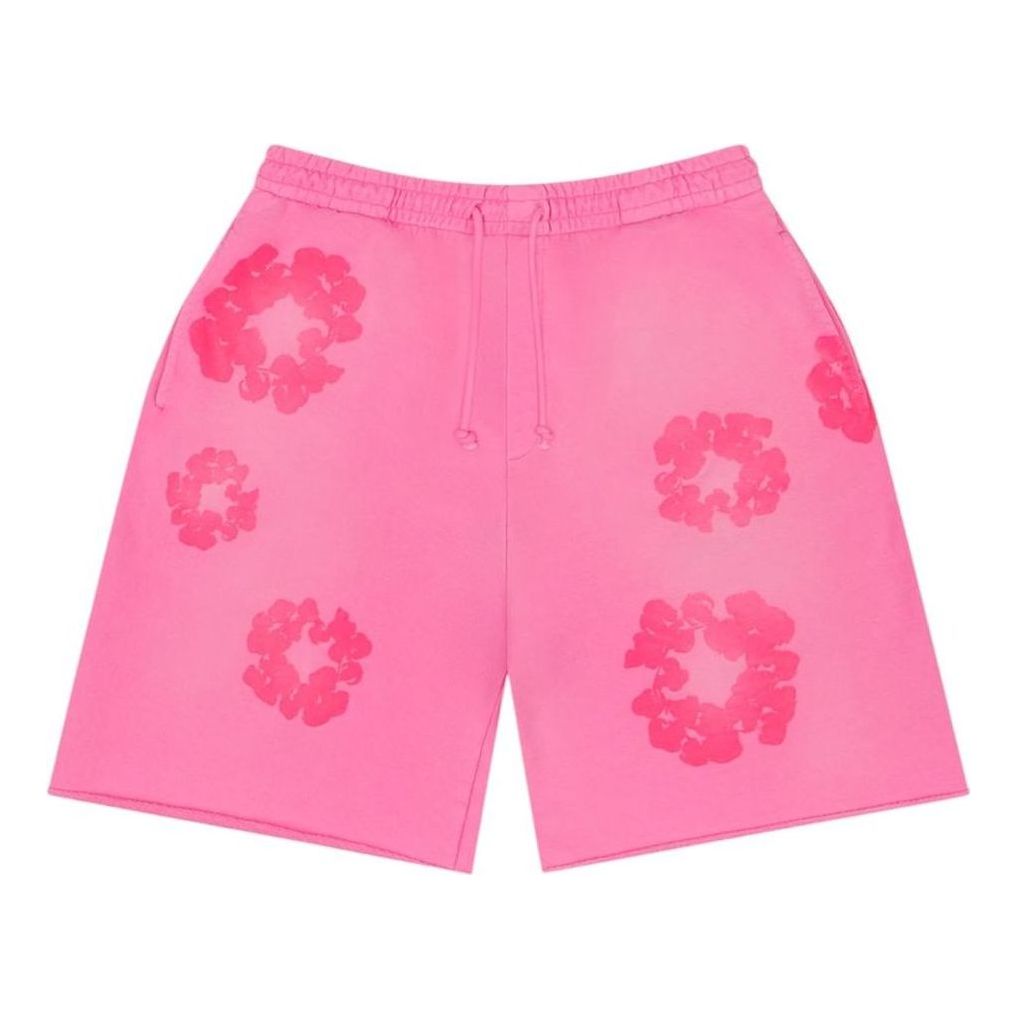 Denim Tears Mono Cotton Wreath Sweat Shorts 'Pink' SS25BRS0611