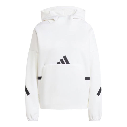 (WMNS) adidas Z.N.E. Hoodie Asia Sizing 'White Black' JI7553