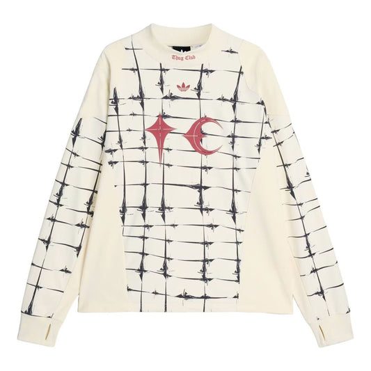 adidas x Thug Club Goalie Long Sleeve T-Shirt Asia Sizing 'Cream White' KF6914