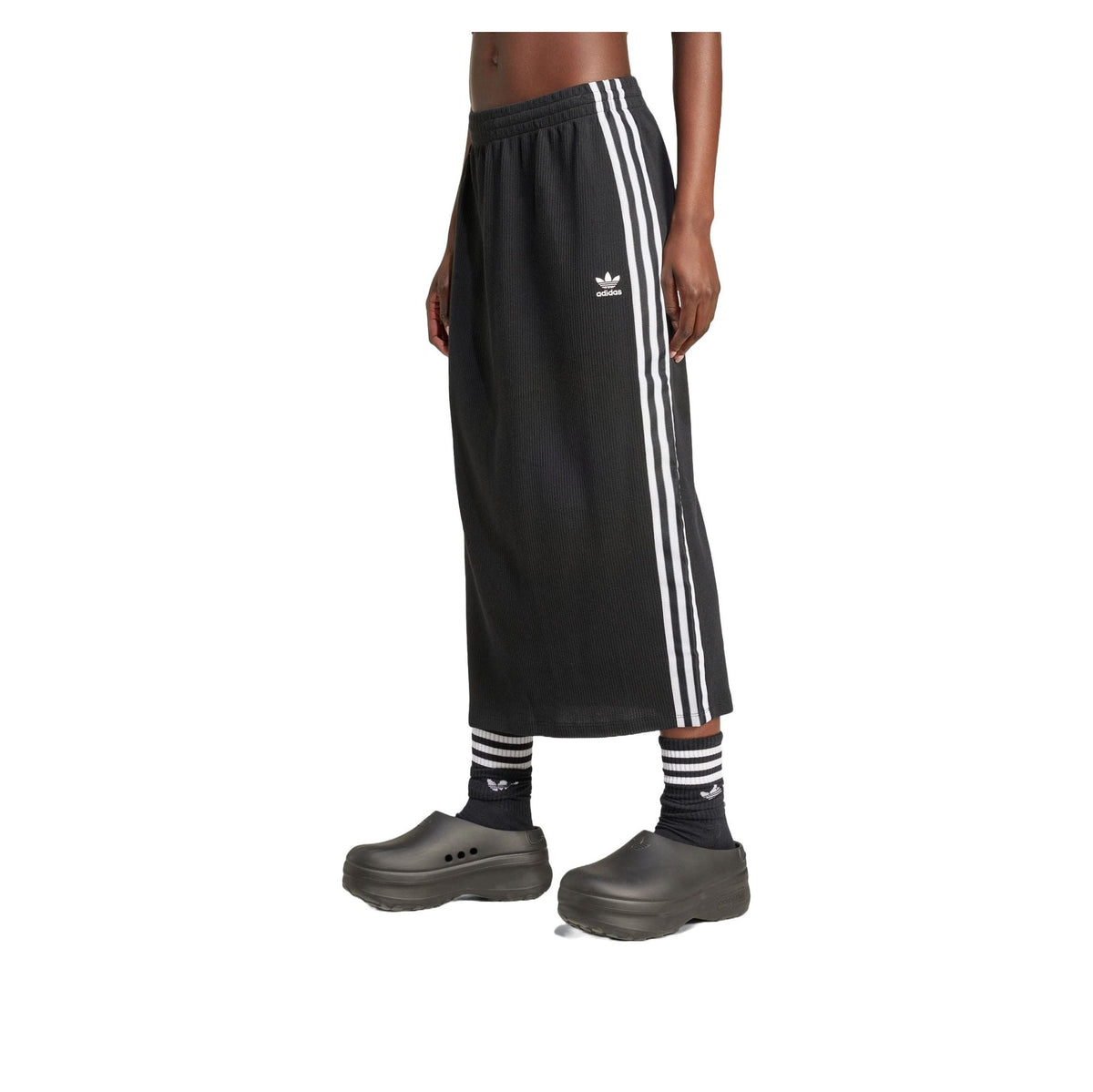 (WMNS) adidas Knit Skirt Asia Sizing 'Black' IY7279