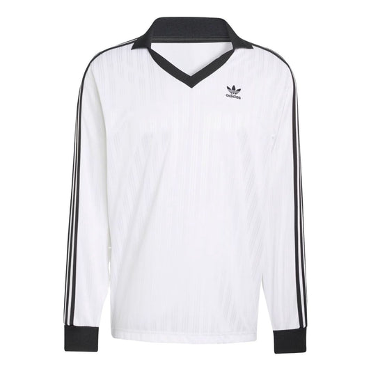 adidas Adicolor Pique Long Sleeve T-Shirt 'White' KS2293