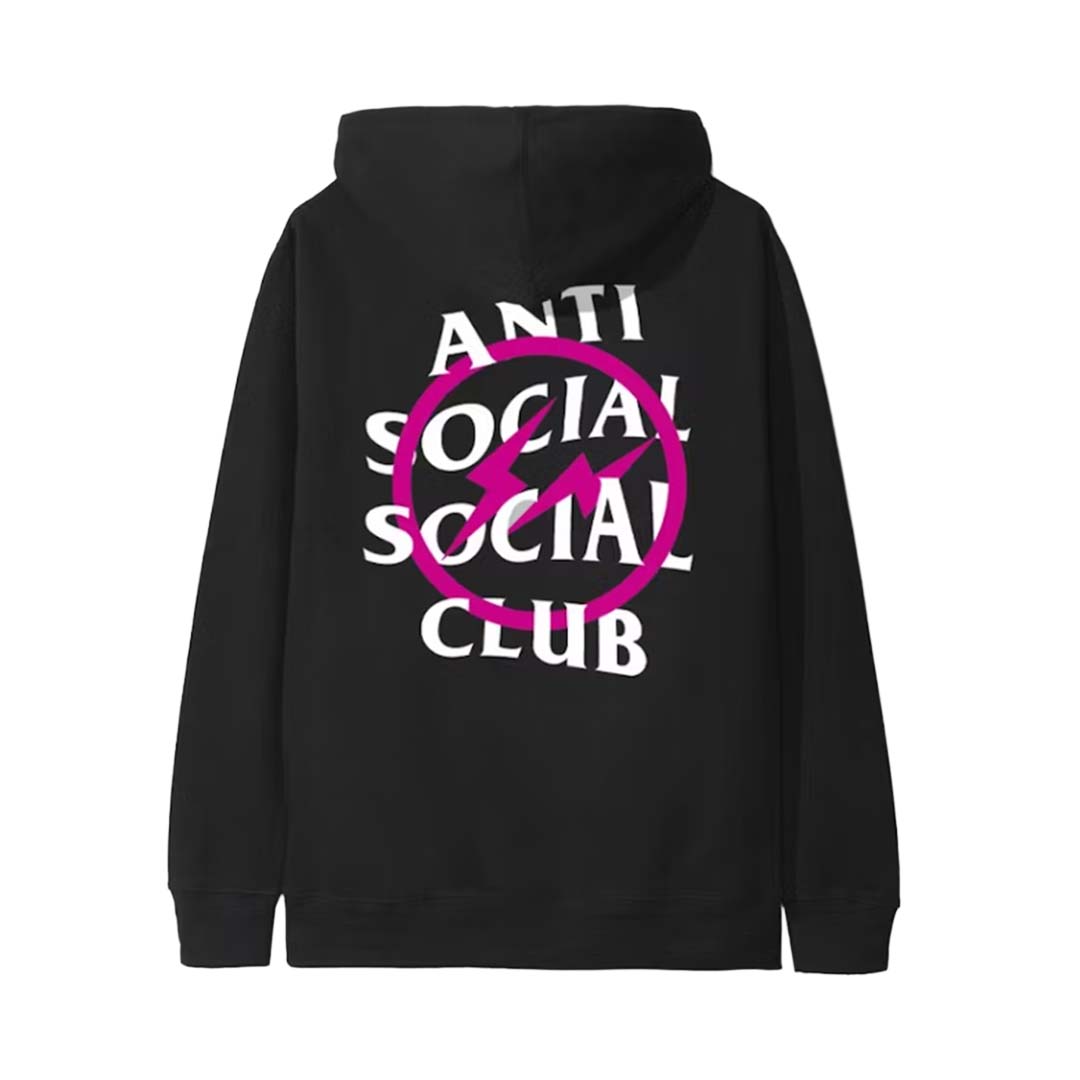 Anti Social Social Club x Fragment Pink Bolt Hoodie