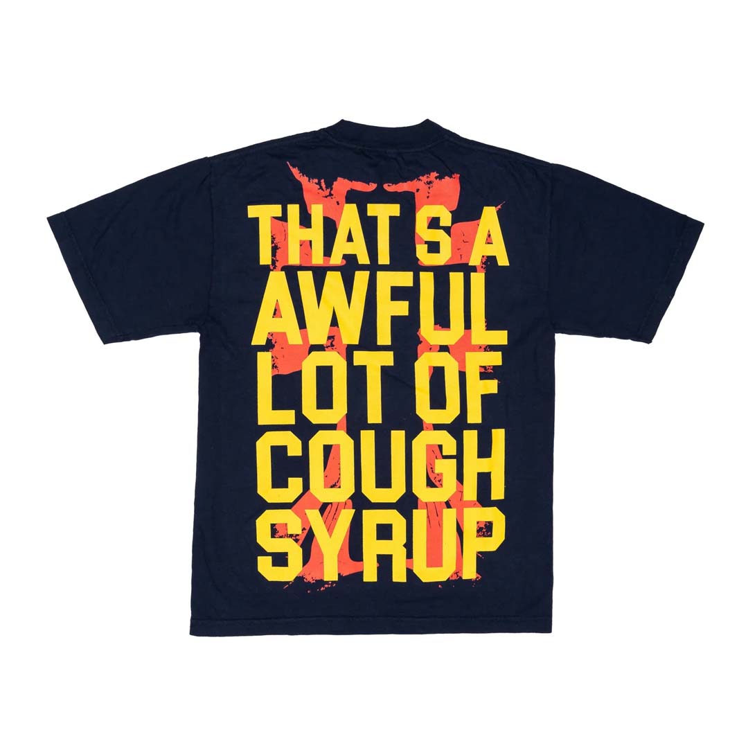 Awful Lot of Cough Syrup Land of Sippers Tee Navy