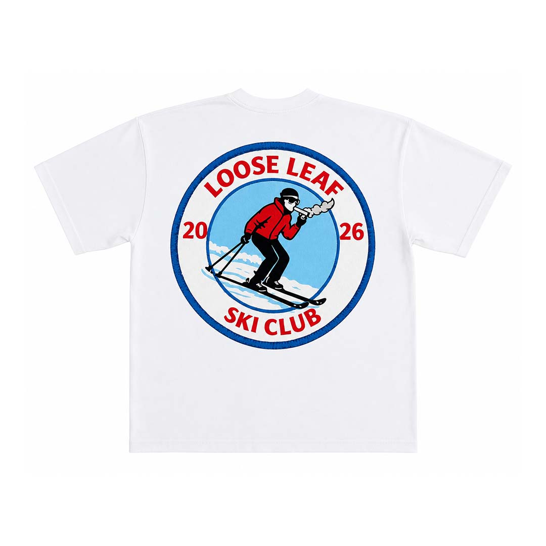 Awful Lot of Cough Syrup Loose Leaf Aspen White Tee