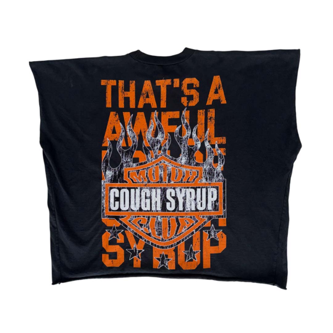 Awful Lot of Cough Syrup Moto Club Sleeveless Tee Black