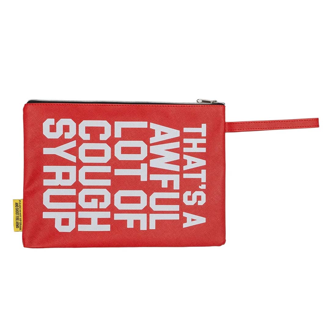 Awful Lot of Cough Syrup Red Money Bag