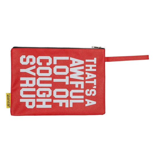 Awful Lot of Cough Syrup Red Money Bag