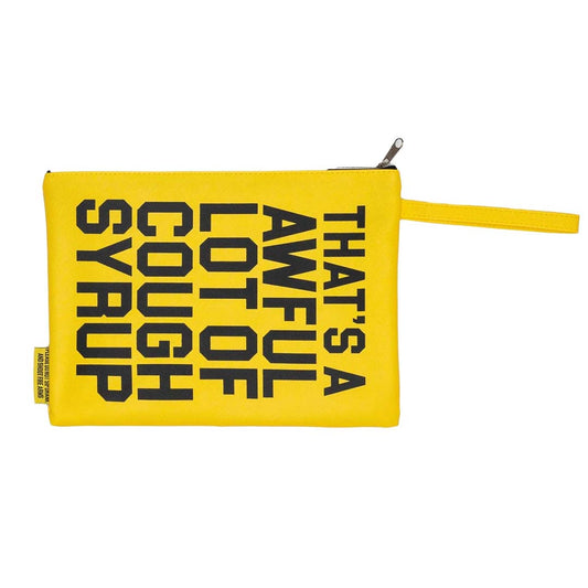 Awful Lot of Cough Syrup Yellow Money Bag