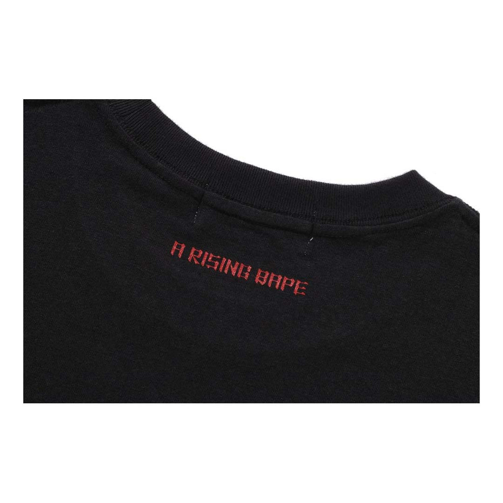 BAPE A Rising Ape Pocket Tee Black