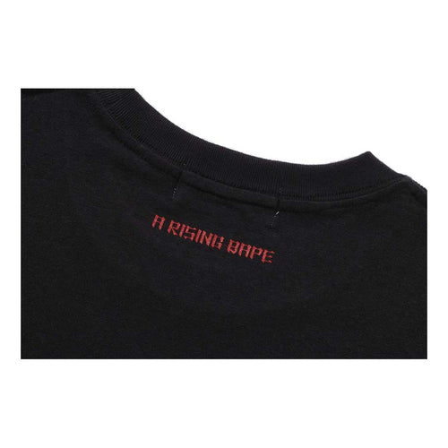 BAPE A Rising Ape Pocket Tee Black