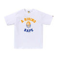 BAPE A Rising Ape College White Tee