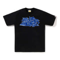 BAPE Asnka Kanji Graffiti Logo Tee Black Blue
