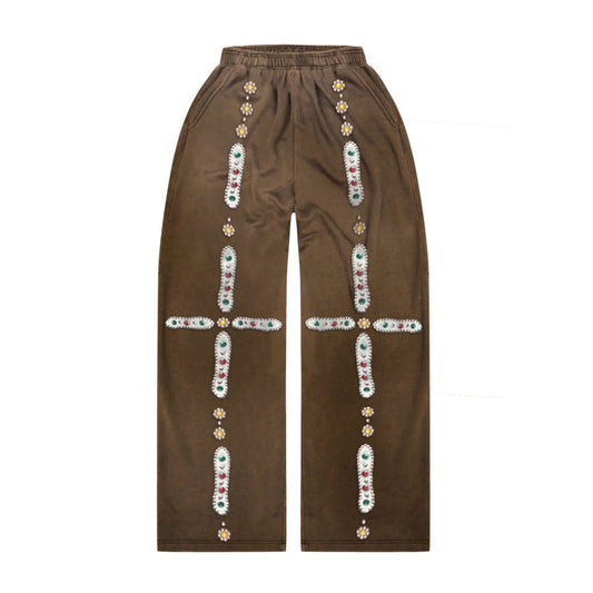 Bravest Brown Sapphire Baggy Sweatpants