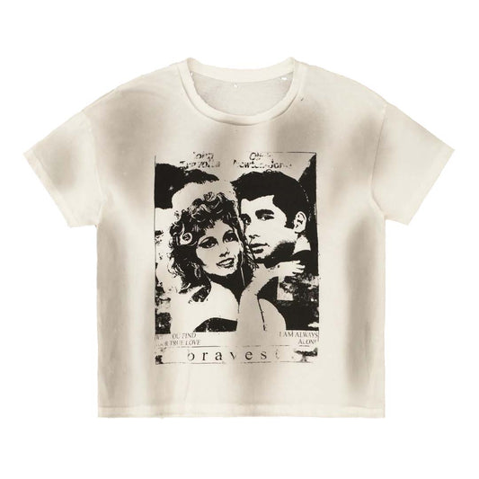 Bravest Greaser Tee Vintage White