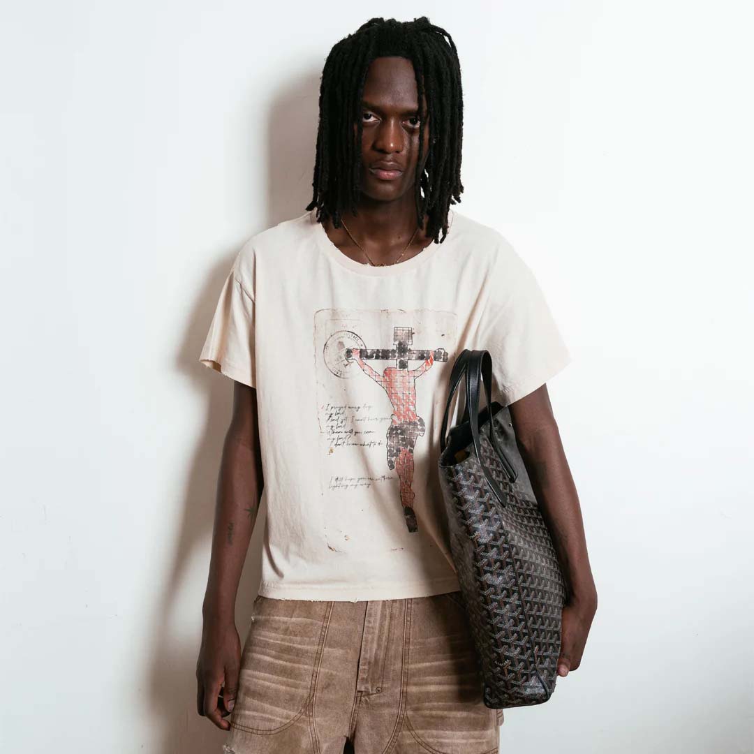 Bravest Studios Jesus Postcard Cream Tee