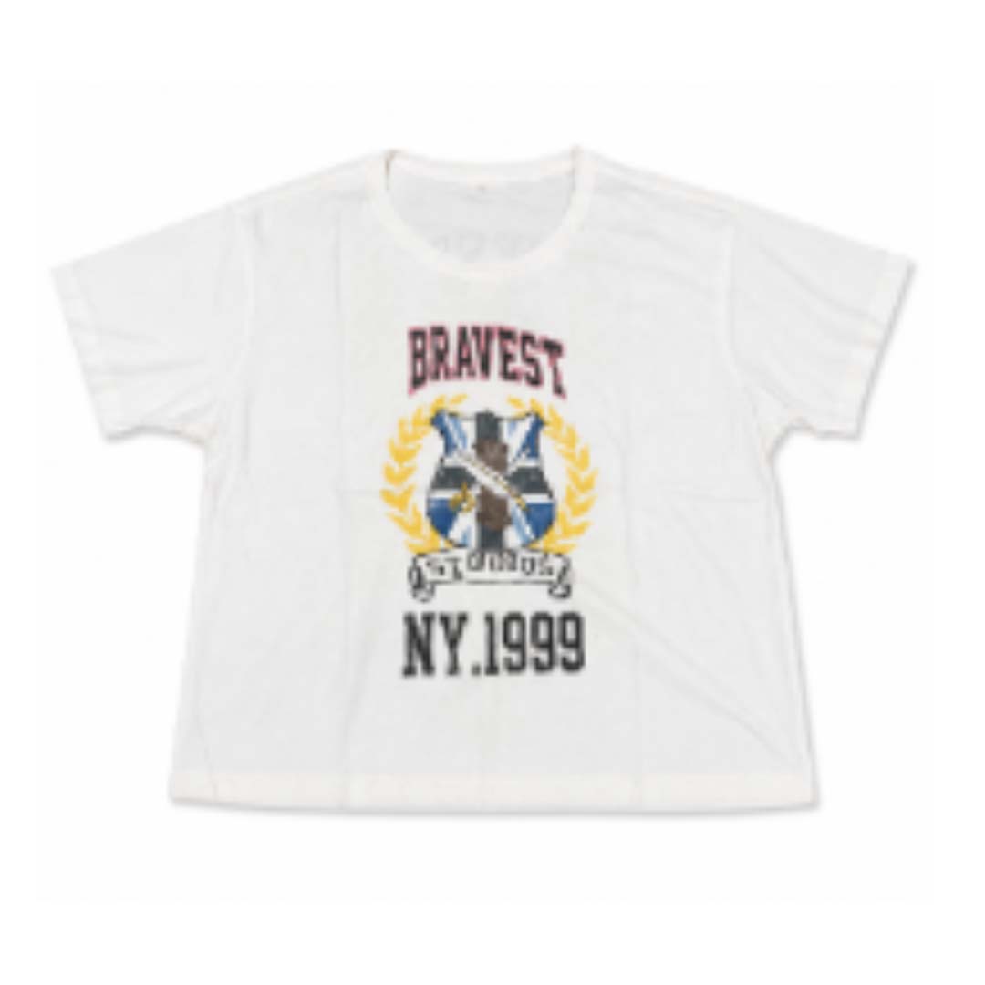 Bravest Studios White Crest Tee