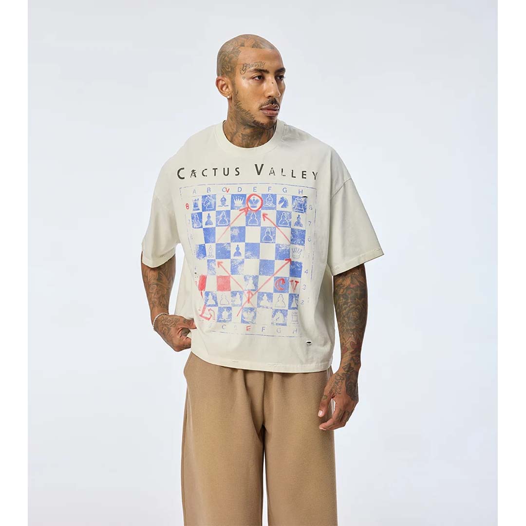 Cactus Valley Chess Tee White