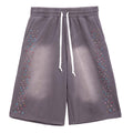 Cactus Valley Crystal Cactus Sweat Shorts Vintage Black