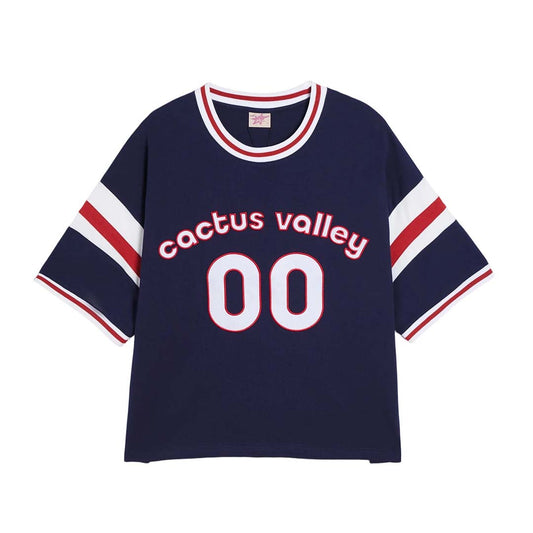 Cactus Valley Ridgemont Navy Blue Red Tee