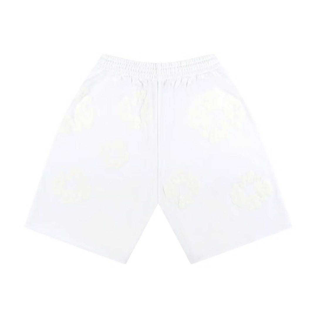 Denim Tears Mono Cotton Wreath Shorts White