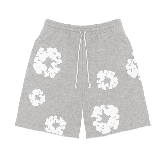 Denim Tears The Cotton Wreath Shorts 'Grey'