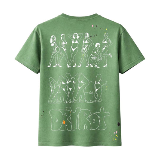 Dry Rot Dirty Silo Green Faded Tee
