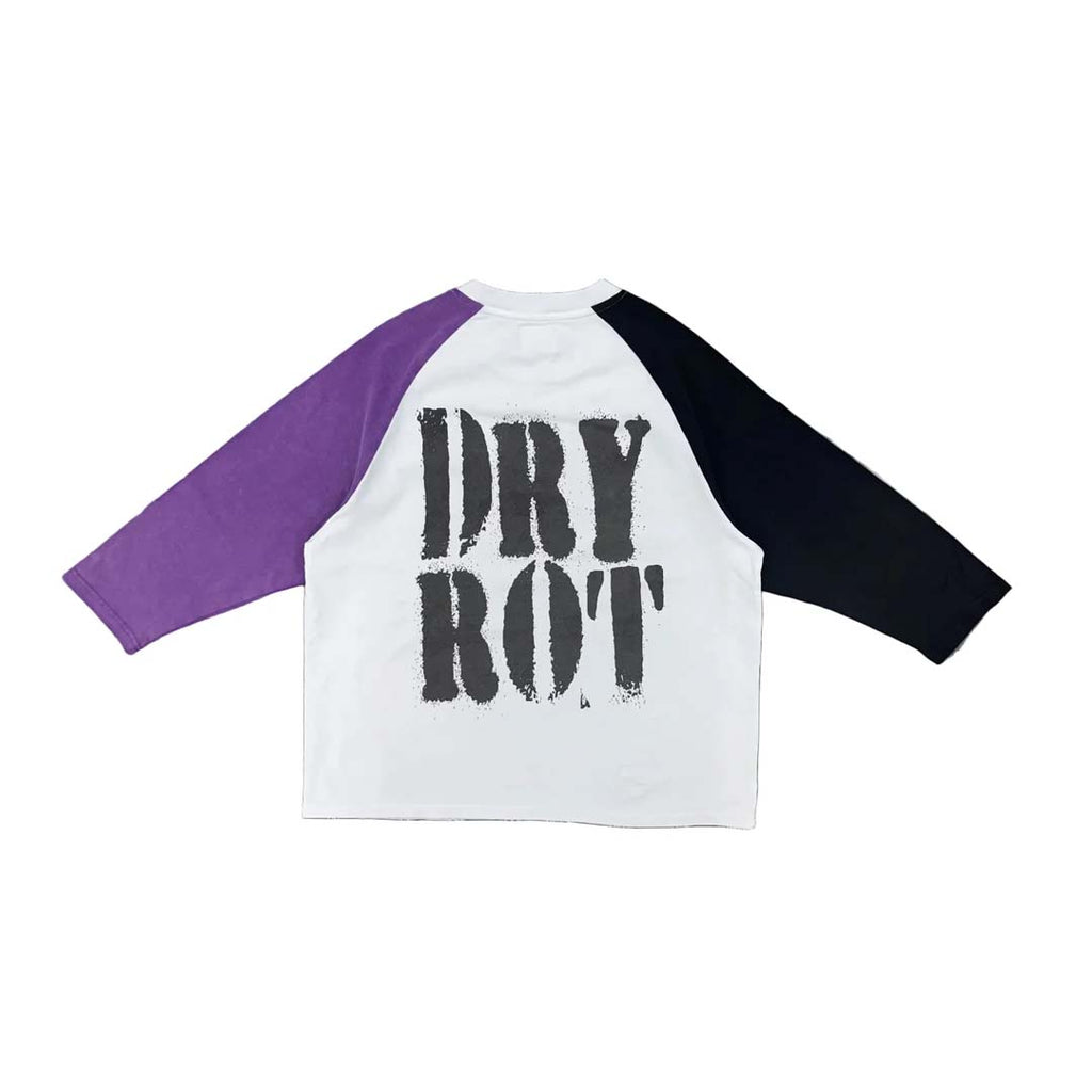 Dry Rot Rotten is Better Mid Sleeve Tee White Purple Black