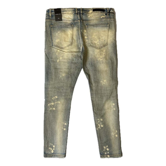 Embellish Trevino Rip & Repair Light Blue Denim Jeans