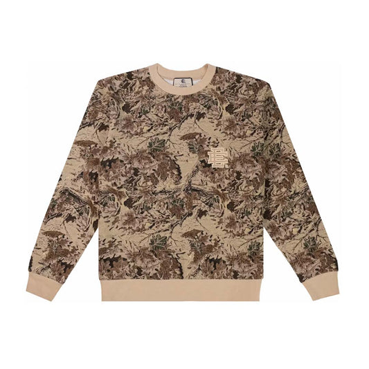 Eric Emanuel EE Basic Core Crewneck Tan Leafy Camo