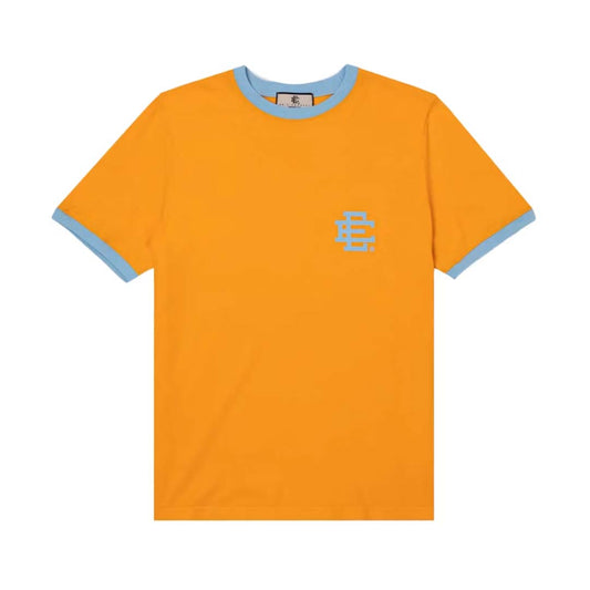 Eric Emanuel EE Ringer Tee Dark Yellow Pale Blue