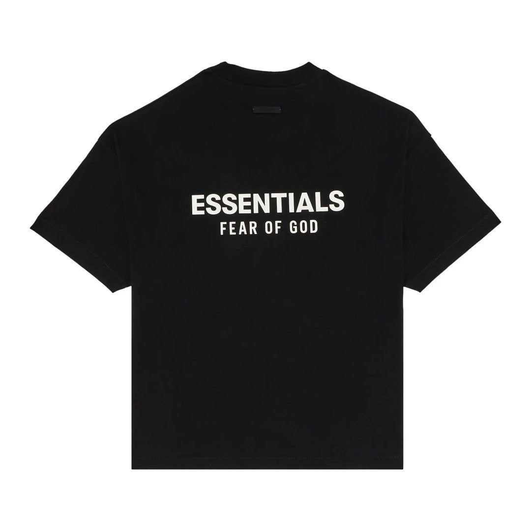 Fear of God Essentials Jersey Crewneck Tee Black White