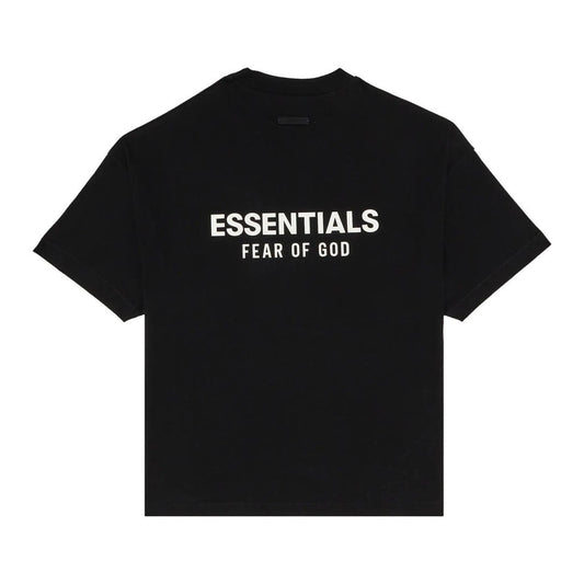 Fear of God Essentials Jersey Crewneck Tee Black White