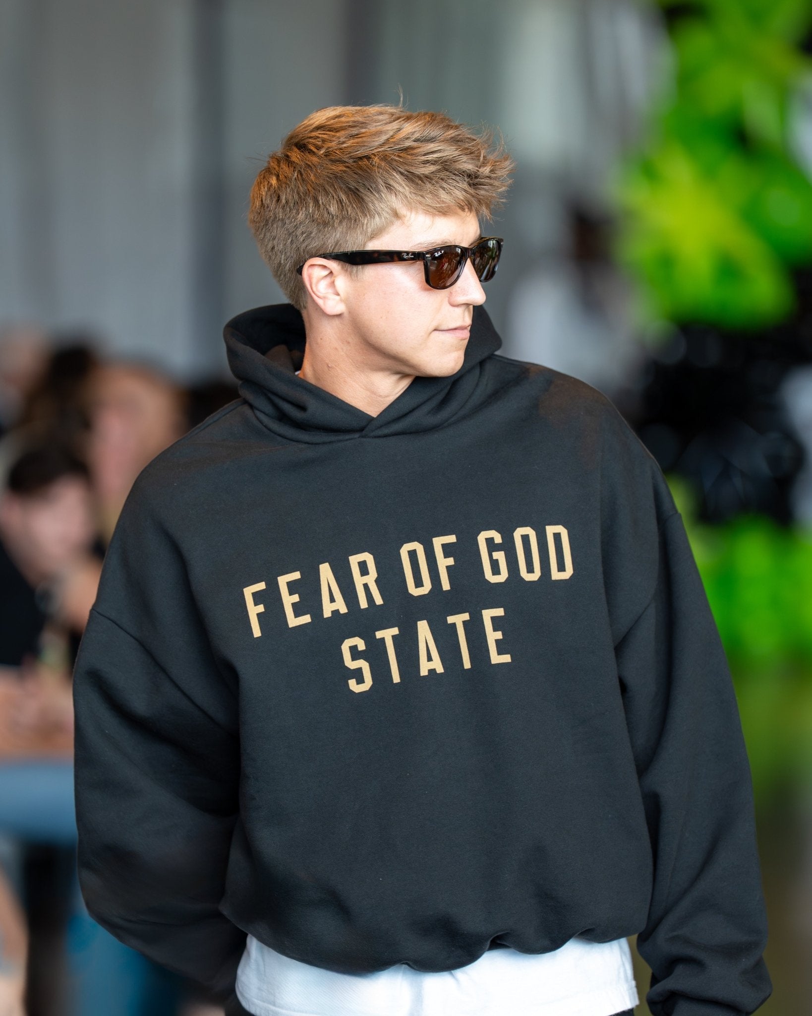 Fear of God Essentials State Fleece Hoodie Black