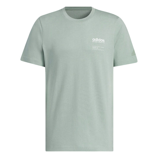 adidas Small Linear Logo T-Shirt Asia Sizing 'Green' JI9078