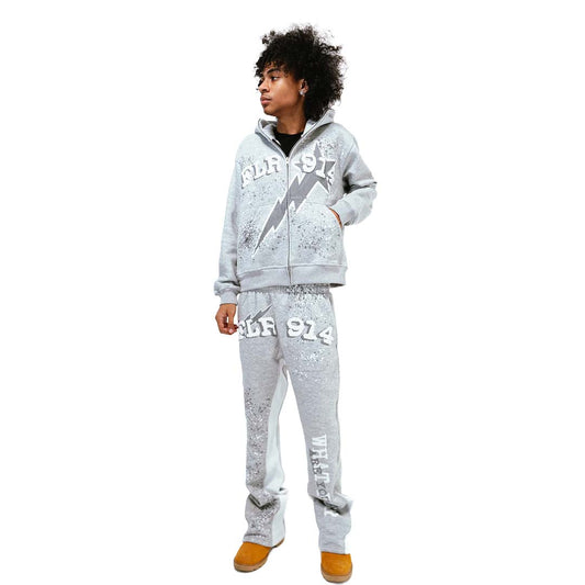 Floor 914 All Star Sweatsuit Hoodie & Sweatpants Heather Grey