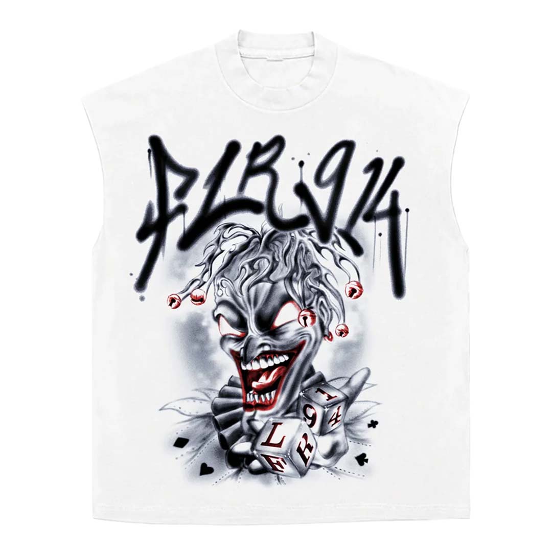 Floor 914 Jester Sleeveless White Tee