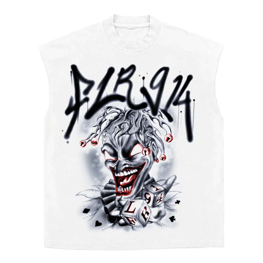 Floor 914 Jester Sleeveless White Tee
