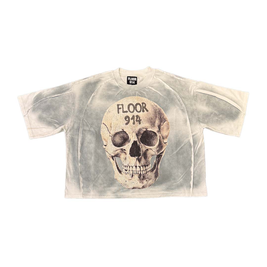 Floor 914 Reaper Oversized Boxy Tee White